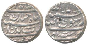Shah Jahan, Silver Rupee, Tatta Mint, Month Farwardin, AH 1046 (KM 224.18). Very Fine+.