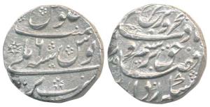 Farrukhsiyar, Silver Rupee, 11.38g, Bareli Mint, AH 1129/6 (KM 377.18). Very Fine+.