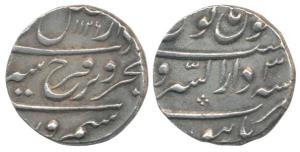 Farrukhsiyar, Silver Rupee, 11.49g, Dar-us Sarur Burhanpur Mint, AH 1126/3 (KM 377.22). Ab