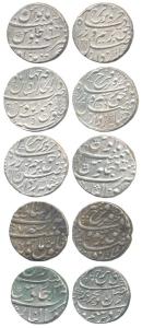 Farrukhsiyar, Silver Rupee, 11.014g, Gwalior Mint, AH 1129/6; Khujista Bunyad Mint, AH 112