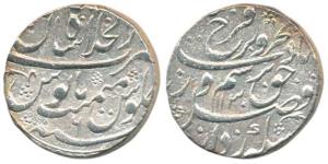 Farrukhsiyar, Silver Rupee, Dar-ul-Khilafat Shahjahanabad Mint, AH 1130/6 (KM 377.55). Ext
