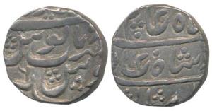 Ajmer dar ul Khair Mint, Silver Rupee, 11.03g, in the name of Shah Alam II, RY 6 (M&W T2).