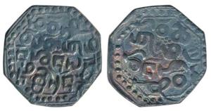 Gadadhara Simha (SE 1601-1603, 1679-1681AD), Silver Rupee, 11.01g, Ahom legend, without an