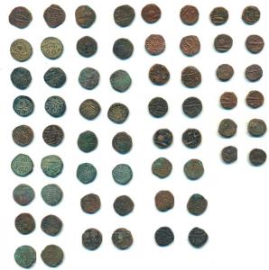 Copper Paisa (31), assorted lot of different types of Anand Rao, Sayaji Rao II, Ganpat Rao