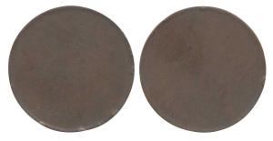Khengarji III (VS 1932-1999, 1875-1942 AD), Copper Trial Strike of 5 Koris of VS 1985, KUT