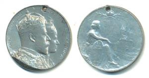 Edward VII, Silver, Coronation Medal, 1902, conjoined busts of the Monarch and the Queen o