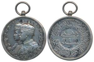 Delhi Durbar Medal 1911, George V, Silver, conjoined busts of King George V and Queen Mary