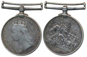 Afghanistan, Silver 1878-80 Medal, Queen Victoria, awarded to Sepoy Rammah H Native Infant