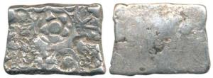 Archaic Punch Marked Coinage, ’Narhan Hoard’ type, attributed to Shakya Janapada, Silver D