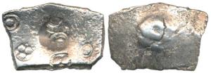 Archaic Punch Marked Coinage, ’Narhan Hoard’ type, attributed to Shakya Janapada, Silver D