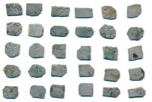 Punch Marked Coinage, Maurya/Sunga Dynasty (c. 2nd century BC), Silver Karshapana coins of