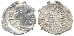 Western Kshatrapas, Kardamaka family, Svami Rudrasena III son of Svami Rudradaman II, Silv