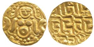 Gahadavalas of Kanauj (1114-1154 AD), Govinda Chandradeva, Gold 4 ½ Masha, obv. Goddess La