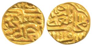 Ghiyas al-Din Ahmed Shah III (AH 961-968, 1553-1560 AD), Gold ½ Tanka, 5.94g, no mint name