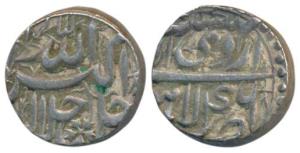 Akbar, Silver Rupee, 11.47g, Lahore Mint, Ilahi type, Month Ardibihisht, Year 46 (KM 93.11