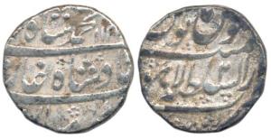 Muhammad Shah, Silver Rupee, 11g, Dar-us-Sultanate Lahore Mint, AH 113x/2 (KM 436.40). Fin