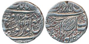 Amritsar Mint, Silver Rupee, 11.10g, Gobindshahi couplet, ’Ram’ in Devnagari below date 94