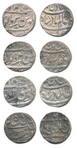 Muhammadabad Banaras Mint, Silver Rupee (4), in the name of Shah Alam II, RY Ahd, 2, 3 and