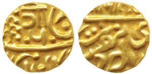 Hanwant Singh (VS 2004-2009; 1947-1952 AD), Gold ¼ Mohur, 2.8g, in the name of George VI, 