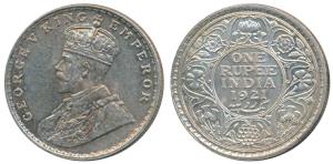 George V, Silver Rupee, 1921, Bombay Mint. Extremely Fine.