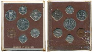 1950 Proof Set, set of 7, Pice, ½ , 1 and 2 Annas, Rupee, ½ and 1/4, Bombay Mint. Proof, i