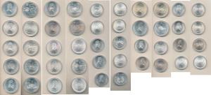 Canada, Elizabeth II, 1976 Montreal Olympics, Silver 5 Dollars, 24.3g, (11) and Silver 10 