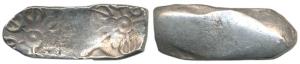 Archaic Punch Marked Coinage, attributed to Gandhara Janapada, Silver Shatamana, 11.21g, b
