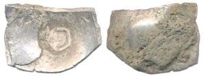 Archaic Punch Marked Coinage, Narhan hoard type attributed to Shakya Janapada, Silver Doub