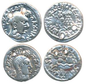 Satavahana, Gautamiputra Sri Yajna Satakarni (167-196 AD), Silver Drachma (2), 2.20g, bust