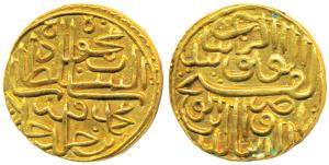 Nasir al-din Mahmud Shah I, Gold Heavy Tanka, 11.47g, without date, name of the ruler at t