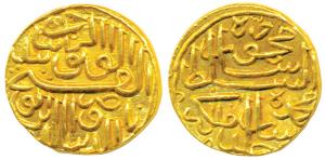 Nasir al-din Mahmud Shah I, Gold Heavy Tanka, 11.46g, without date, name of the ruler at b