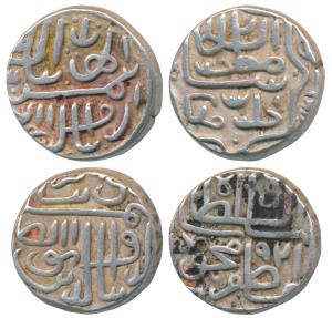 Shams al-din Muzaffar II, Silver Tanka (2), AH 921 (G&G G246 & 262). Very Fine+. (2)