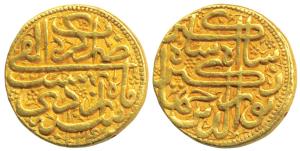 Jahangir, Gold Mohur, 10.9g, Agra Mint, Month Ardibihisht, AH 1024, legend in Thuluth call