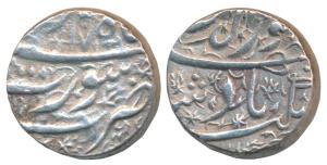 Jahangir, Silver Rupee, 11.12g, Surat Mint, Month Mihr, RY 17 (KM 148.1). Very Fine+.