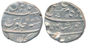Kam Baksh, Silver Rupee, 11.37g, Torgal Mint, RY Ahd, Din-e-Panah couplet, name of the kin
