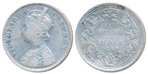 Victoria Queen, Silver Rupee, 1862, Bombay Mint, A / II / 0 / 11 (Prid 94). Very Fine, Ver