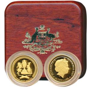 Australia, Gold $10, 3.11g, 2007, 125 years of the Ashes series between England and Austra