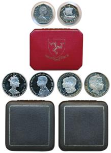 Falkland Islands, Silver 50 Pence, opening of Mount Pleasant Airport, 1985; Bailiwick of G