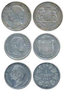 Portugal, Pedro V, Silver 500 Reis, 12.5g, 1858 (KM 498); Germany, Saxony-Albertine, Johan