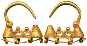 Gold Jewellery (c. 18th -19th century AD), 2.74g, nose ornament with filigree work, Gujara