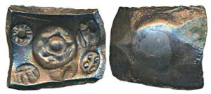 Archaic Punch Marked Coinage, ’Narhan Hoard’ type, attributed to Shakya Janapada (c. 600-5