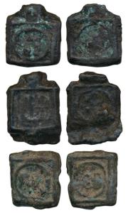 Later Mauryan Square Cast Copper, Vidarbha region (c. 300-200 BC), Square Copper Karshapan