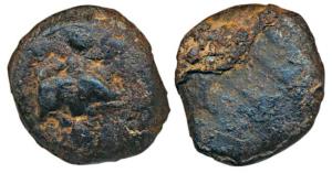 Vidarbha Region (c.300 BC), Paoni Area, Uninscribed Cast Cooper Alloy Unit, 18.65g, elepha