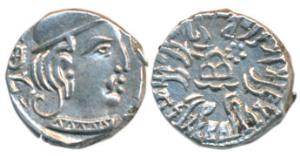 Western Kshatrapas, Kardamaka family, Svami Rudrasena III son of Svami Rudradaman II, Silv