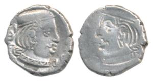 Western Kshatrapas, Silver Drachma, 2.01g, Error, Brockage, nice deep and complete Lakhi i