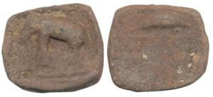 Post-Kshatarpa South Gujarat, probably an issue of Gurjaras of Bharuch (c. 6th century AD)