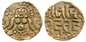 Gahadavalas of Kanauj, Govinda Chandra deva, Gold 4 ½ Masha, 3.91g, Goddess Lakshmi seated