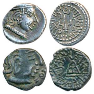 Traikutakas, Dharasena and Maitrakas of Vallabhi, Sharva Bhattaraka, Silver Drachma (2), b