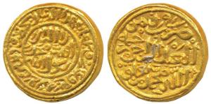 Muhammad Shah III bin Tughluq, Gold Heavy Dinar, 12.83g, Hazrat Delhi Mint, al-wathiq type