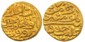 Khidr Khan / Khizr Khan (AH 817-824, 1414-1421 AD), Gold Tanka, in the name of Muhammad bi